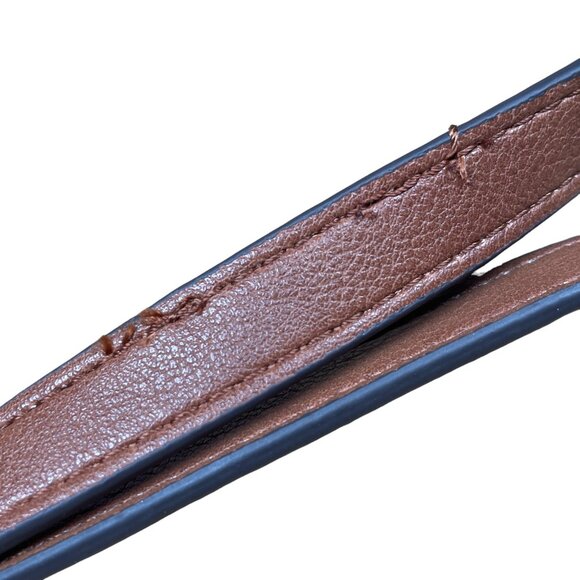 Frye & Co Faux Leather Brown Black & White Print Women's Crossbody Shoulder Bag - Picture 14 of 16